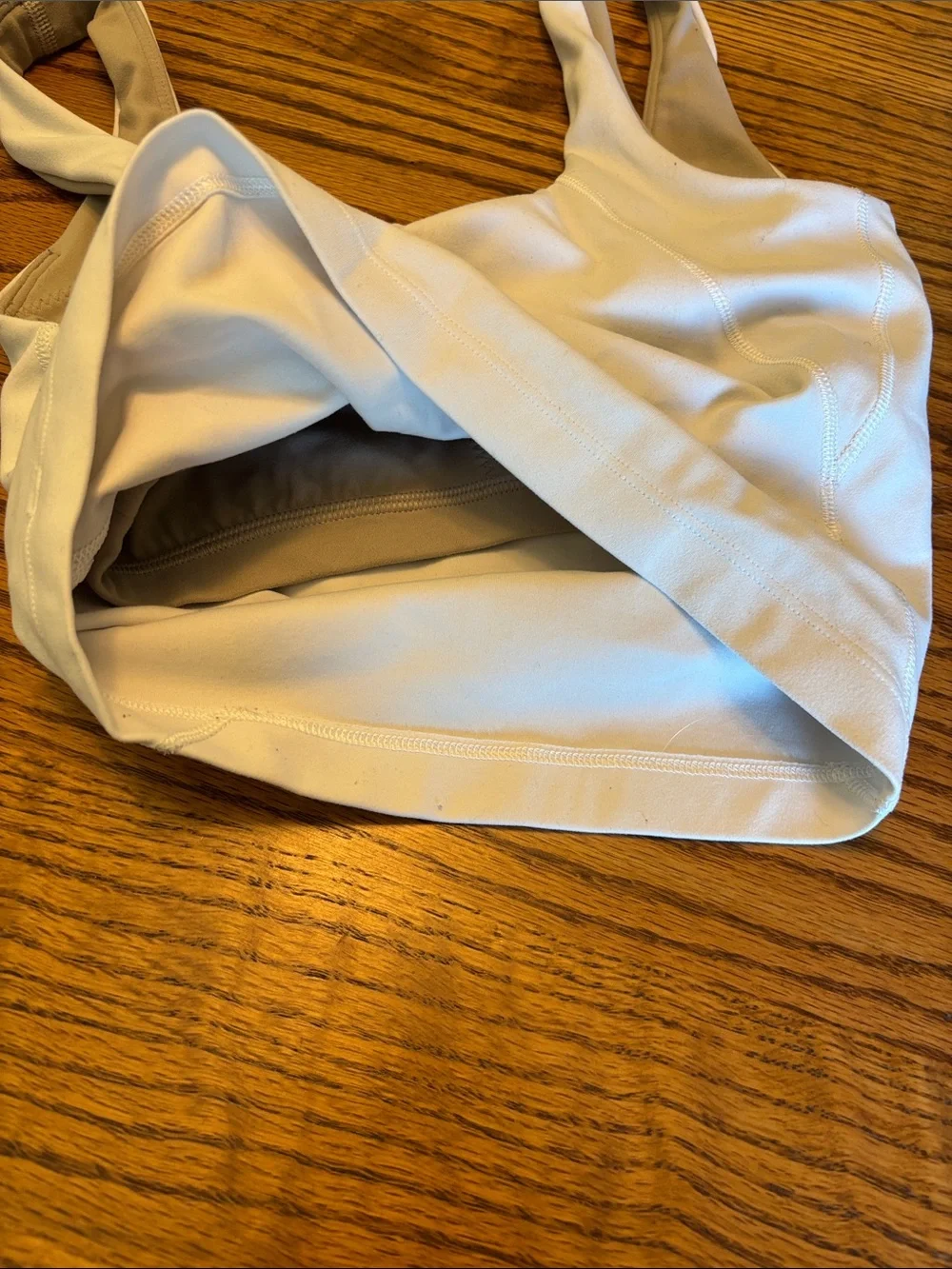 lululemon athletica Cream V‑Neck Tank